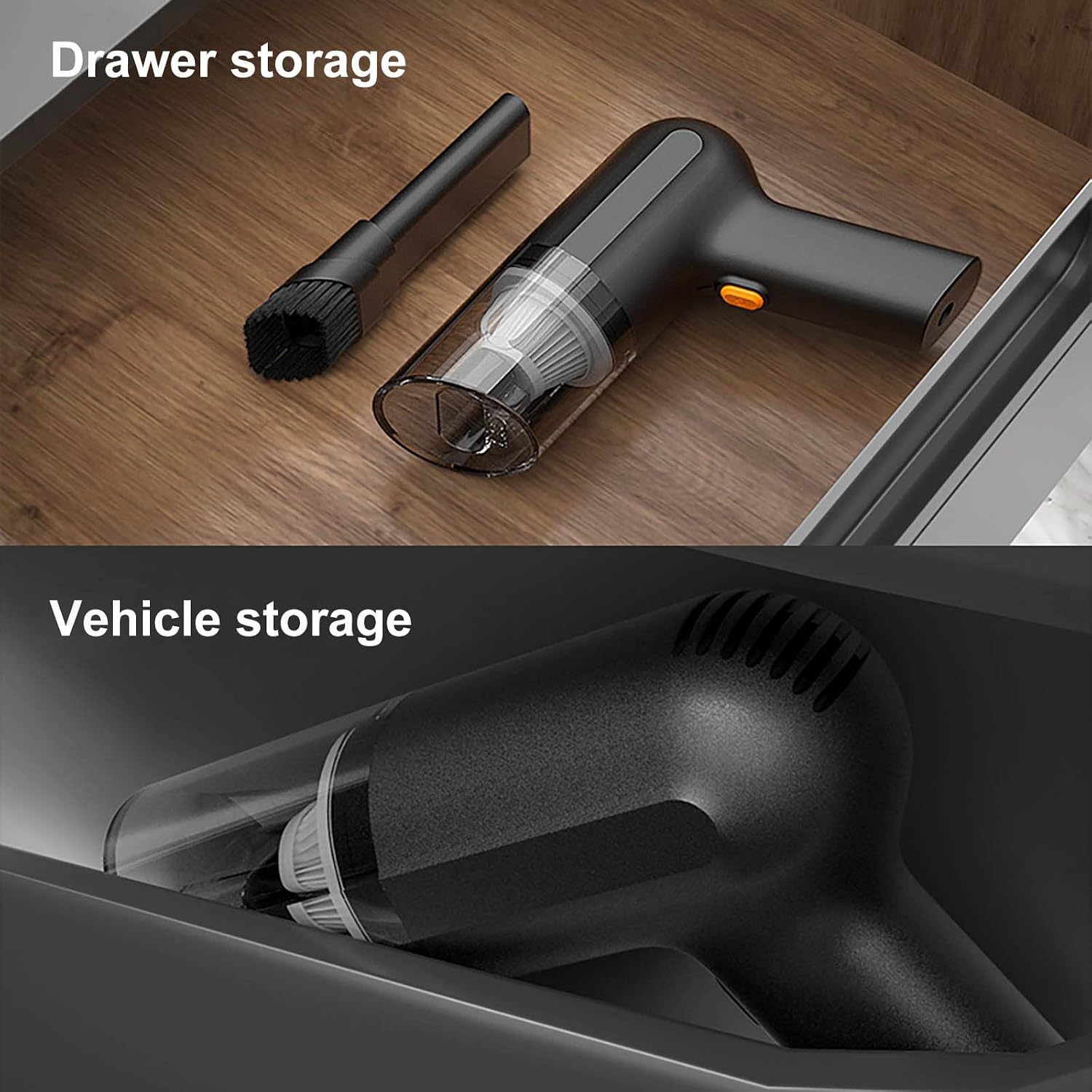 ミニポータブル車用掃除機ホームカー両用充電式ハンドヘルド強力な掃除